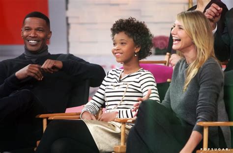 The stars of Annie — Jamie Foxx, Quvenzhané Wallis, and Cameron Diaz ...