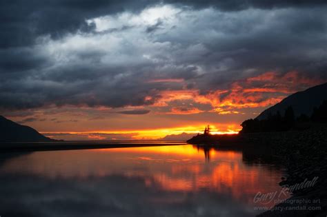 An Alaskan Sunset on The Turnagain Arm. | Beyond the sea, Sunset, Sunrise