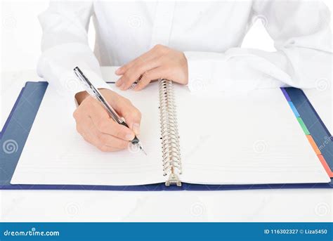 Pen with notebook stock image. Image of handy, learning - 116302327