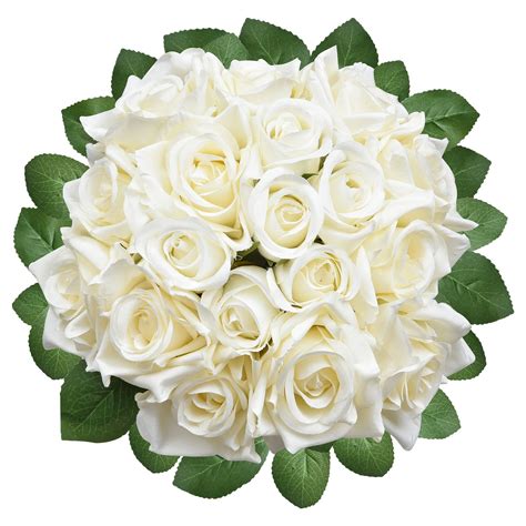 Artificial Flower Rose Bouquet 1Pack Fake Flower Silk Plastic ...