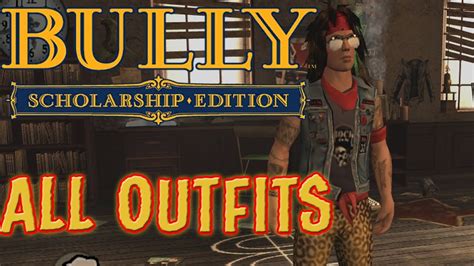 Bully Scholarship Edition All Clothes/Outfits - YouTube