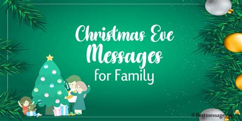 Christmas Eve Messages for Family