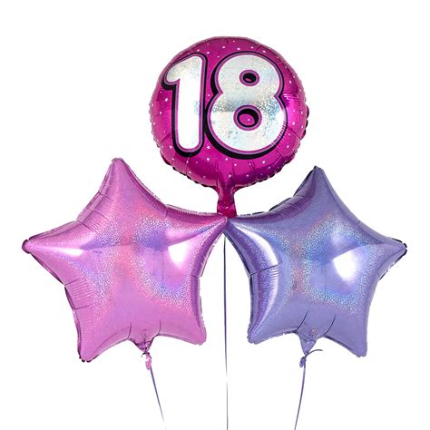 Buy Pink 18th Birthday Balloon Bouquet - DELIVERED INFLATED! for GBP 16.99 | Card Factory UK