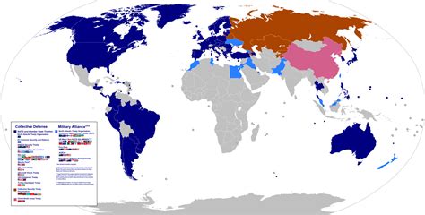 Map of major military alliances in the world : r/MapPorn