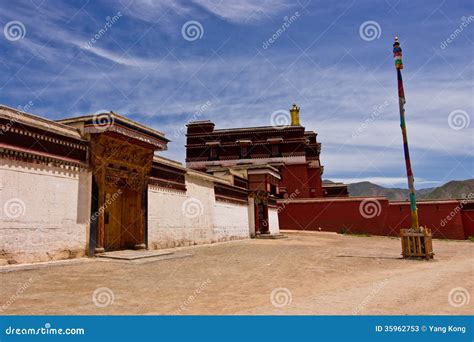 Tibetan Architecture- Tibetan Temple Stock Image - Image of asia ...