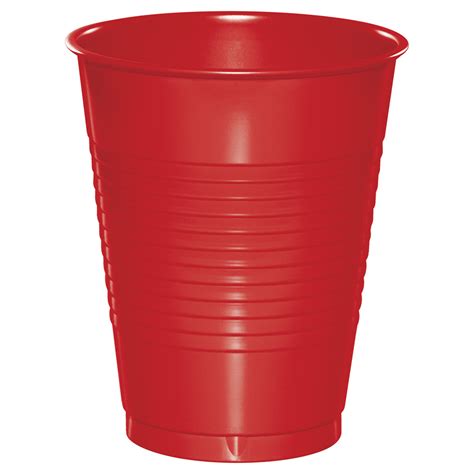 Classic Red 16 oz Plastic Cups for 20 Guests - Walmart.com