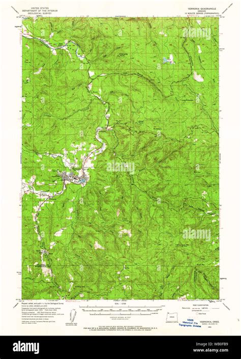 Map of vernonia oregon hi-res stock photography and images - Alamy