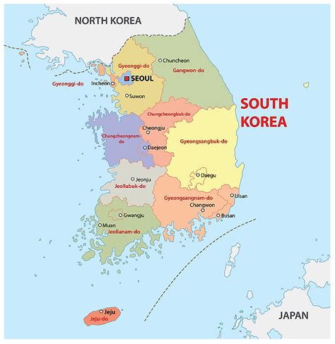 Korean Peninsula On World Map