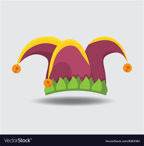 Jester hat design Royalty Free Vector Image - VectorStock