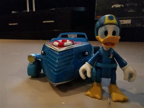 Mickey and Donald duck roadster racer transformable car, Hobbies & Toys ...