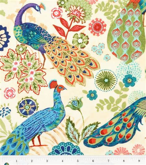 Looking Good Peacock Print Curtains Ready Made 90 X