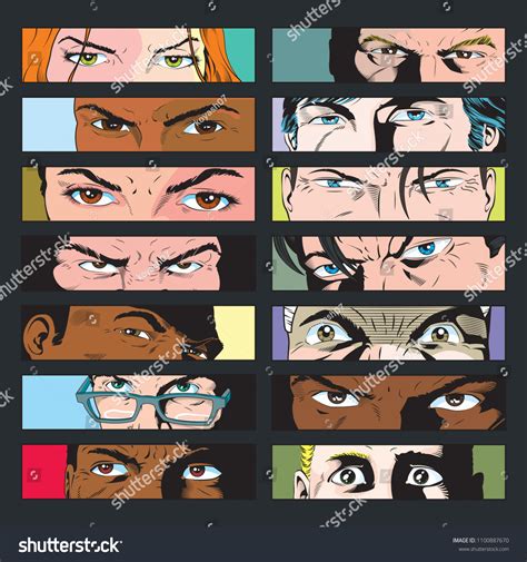 Vector People Facial Expression Comic Book : image vectorielle de stock ...