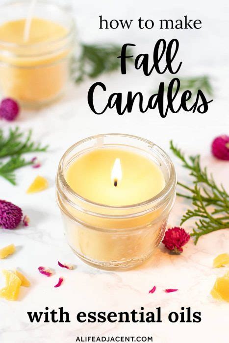 DIY Fall Candles with Essential Oils (6 Recipes) - A Life Adjacent