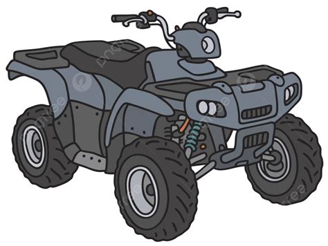 Blue Atv Cartoon Cartoon Vector Vector, Cartoon Clipart, Cartoon, Vector PNG and Vector with ...