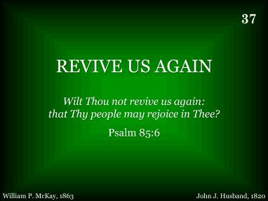 Revive Us Again | R. J. Stevens Music