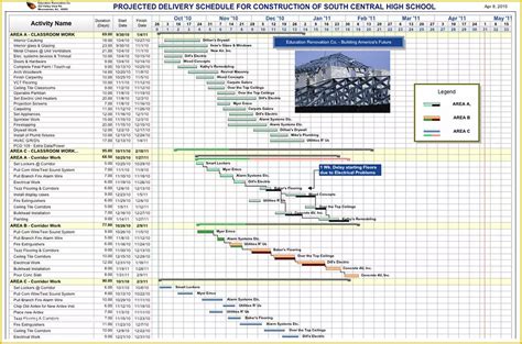 Residential Building Schedule Template