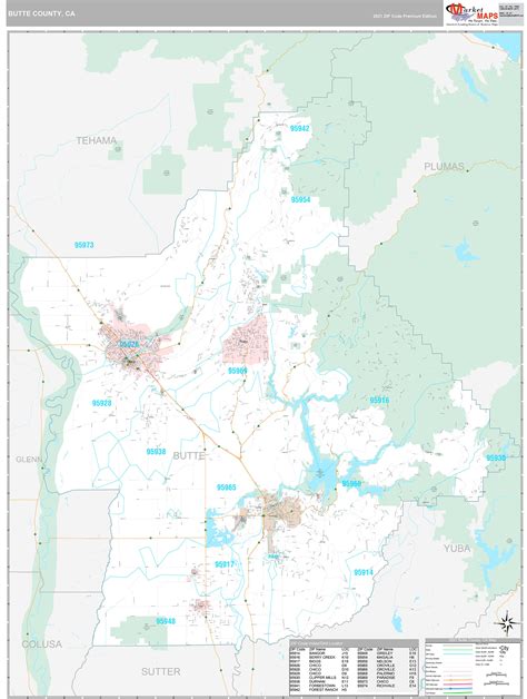 Butte County Map