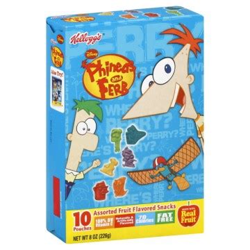 Kellogg's Fruit Snacks Disney Phineas & Ferb Assorted Flavors - 10 ct