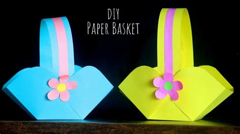 DIY Paper Basket Easy | Easter Basket Ideas | Paper Craft Ideas for Kids - YouTube | Easter ...