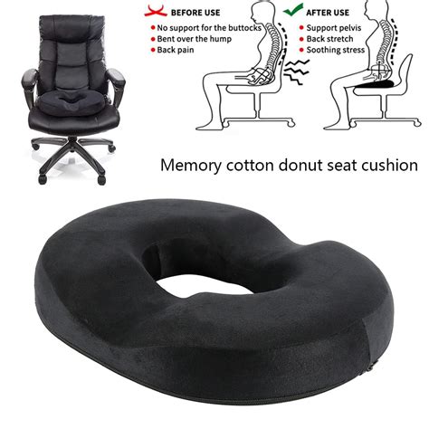 Willstar Memory Cotton Donut Cushion Back Pain Relief Pillow Office ...