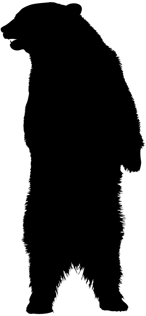 Black Bear Silhouette Clip Art at GetDrawings | Free download