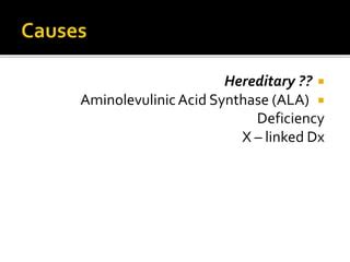 Sideroblastic anemia | PPT