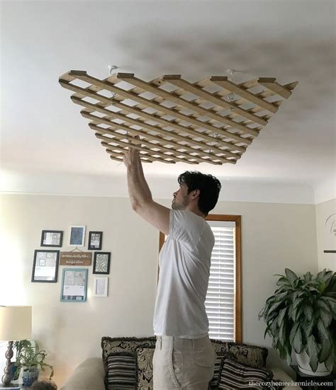 DIY Garden Lattice Light Fixture | Diy light fixtures, Fixtures diy, Diy ceiling