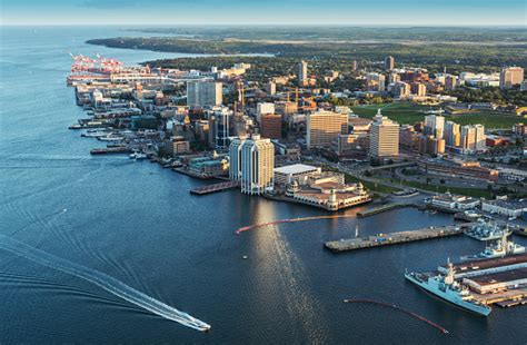 Halifax Waterfront Aerial View Stock Photo - Download Image Now - iStock