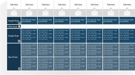 Flat Tabular Matrix PowerPoint Template - SlideModel