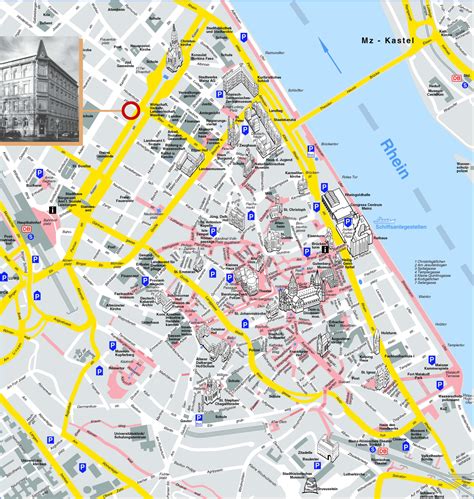 Mainz Sightseeing Map - Ontheworldmap.com