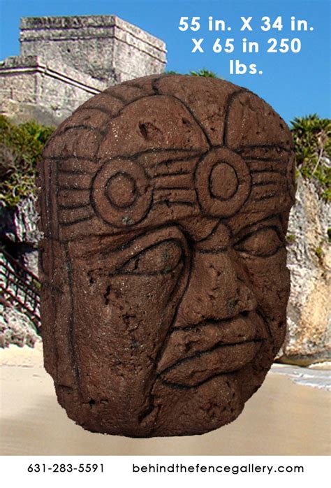 Grand Olmec Head Statue [NAU10083] - $599.99 : Life Size Statues ...