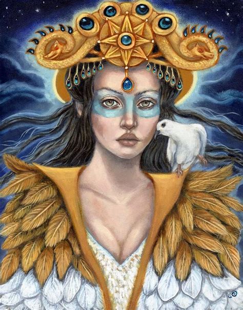 Ishtar goddess pagan illustration fine art print image 0 | Dee, Dei e ...