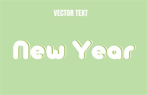 New Year vector text effect 14495064 Vector Art at Vecteezy