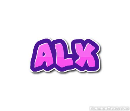 Alx Logo | Free Name Design Tool from Flaming Text