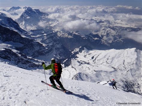 Eiger west face on skis... almost - WinterClimb.com