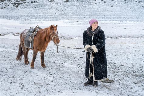 Lady Kazakh Nomads Of Mongolia Photograph by Hirak Bhattacharjee - Fine Art America