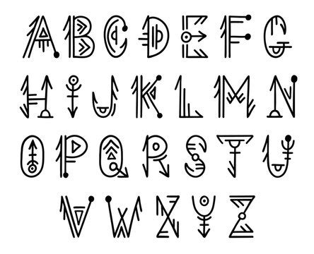 Native American Letters Of Alphabet