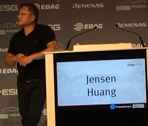 NVIDIA's Jensen Huang on Accelerating the Race to Autonomous Cars ...