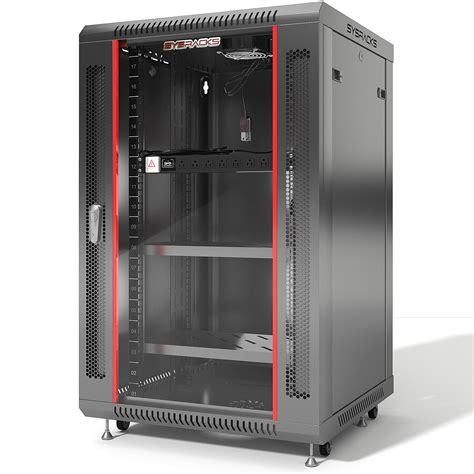 Server Rack - Wall Cabinet - 18U Wall Mount Rack Enclosure with Fans ...