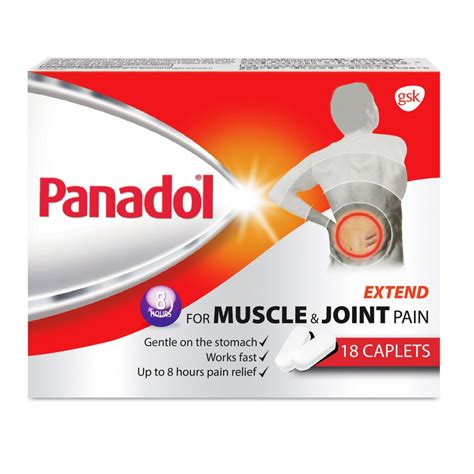 Panadol Extend for Muscle & Joint Pain Caplets 18s - Alcare Pharmaceuticals Pte Ltd