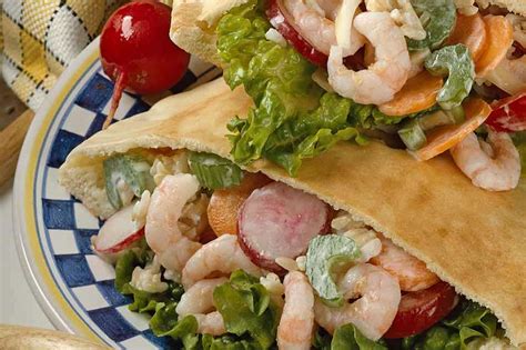 Shrimp Pocket Bread Sandwiches Recipe | Hidden Valley® Ranch