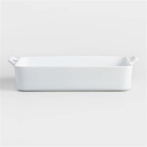 White Ceramic Lasagna Pan | MrOrganic Store