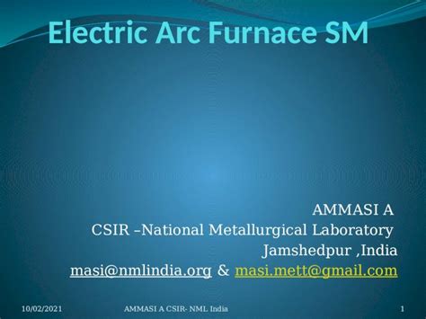 (PPTX) Electric Arc Furnace STEEL MAKING - DOKUMEN.TIPS