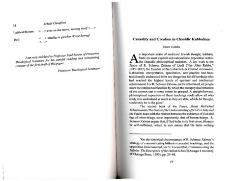 (PDF) Causality and Creation in Chasidic Kabbalism | Owen Goldin - Academia.edu