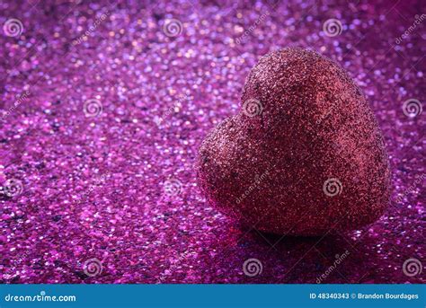 Pink Heart with Glitter Background Stock Image - Image of purple, happy ...