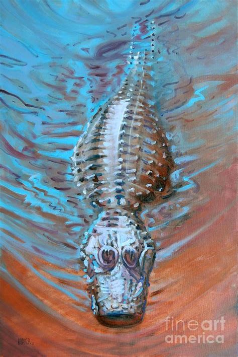 Alligator Painting Alligator paintings (With images) | Alligators art, Louisiana art, Mermaid ...