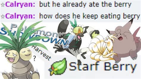 Harvest + Starf Berry raises stats every turn and confuses low ladder salty showdown player ...