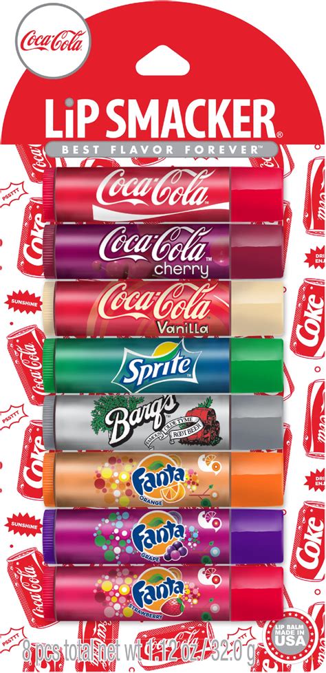 Buy Lip Smacker Coca-Cola Flavored Lip Balm, 8 Count, Flavors Coke, Cherry Coke, Vanilla Coke ...