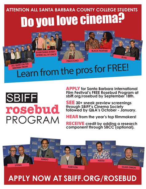 Rosebud Program | SBIFF