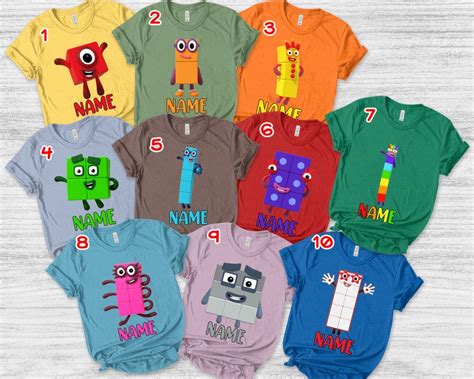 Numberblocks Costume Halloween Number Blocks Characters Kids - Etsy